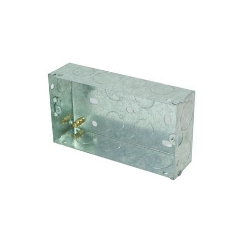 dual metal back box 47mm|screwfix 47mm back box.